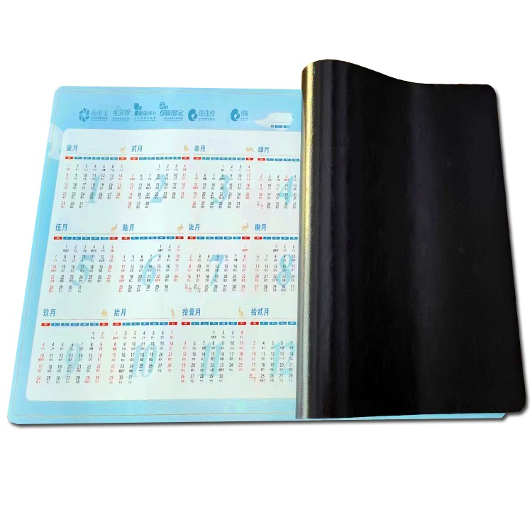 定制PVC+皮革鼠標(biāo)墊廣告電競游戲墊辦公寫字桌墊杯墊地墊來圖定制